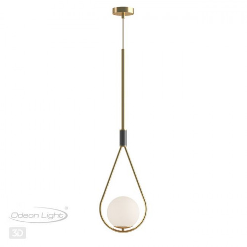 Светильник подвесной 4810/1 Odeon Light Золтой/черный/белый