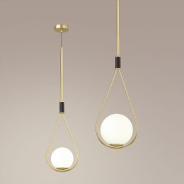 Светильник подвесной 4810/1A Odeon Light Золтой/черный/белый