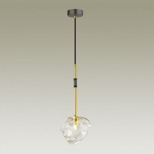 Светильник подвесной 4789/1 Odeon Light Черный/золотой/прозрачный
