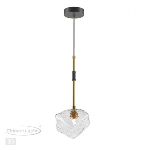 Светильник подвесной 4789/1 Odeon Light Черный/золотой/прозрачный