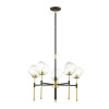 Люстра 4789/5 Odeon Light Черный/золотой/прозрачный
