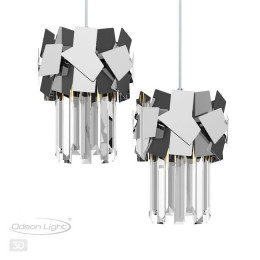 Светильник подвесной 4811/1 Odeon Light Хром/хрусталь