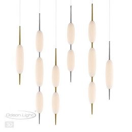 Светильник подвесной 4792/12L Odeon Light Бронзовый/белый