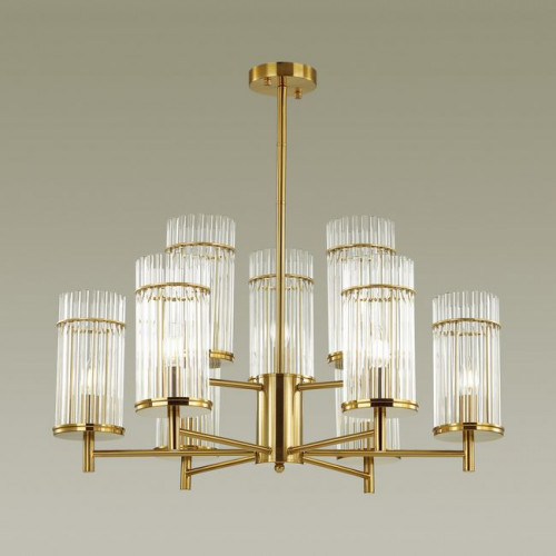 Люстра 4809/9 Odeon Light Бронзовый/прозрачный