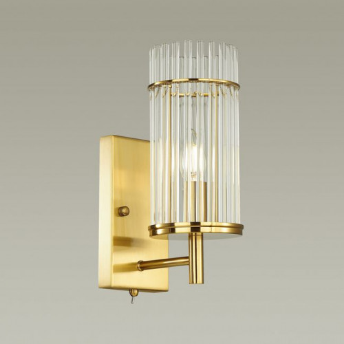 Светильник настенный 4809/1W Odeon Light Бронзовый/прозрачный