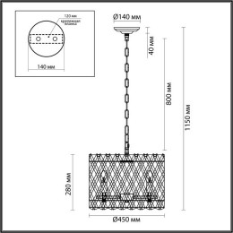 Люстра 4795/8 Odeon Light Золото/хрусталь