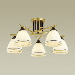 Люстра 4544/5C Lumion Матовое золото, черный, белый