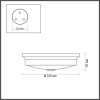 Светильник настенно-потолочный 4825/3C Odeon Light Никель/белый