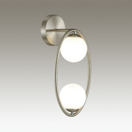 Светильник настенный 4807/2W Odeon Light Никель/белый