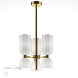Люстра 4798/6 Odeon Light Бронзовый/белый