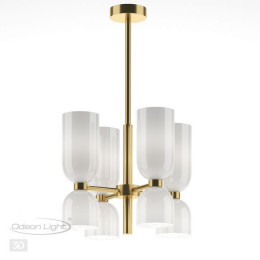 Люстра 4798/8 Odeon Light Бронзовый/белый