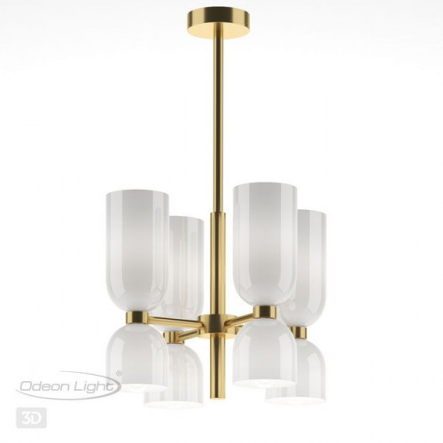 Люстра 4798/8 Odeon Light Бронзовый/белый