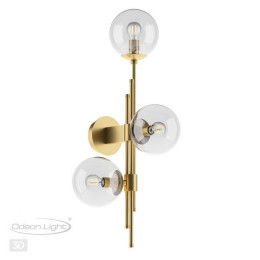 Светильник настенный 4799/3W Odeon Light Бронзовый/прозрачный