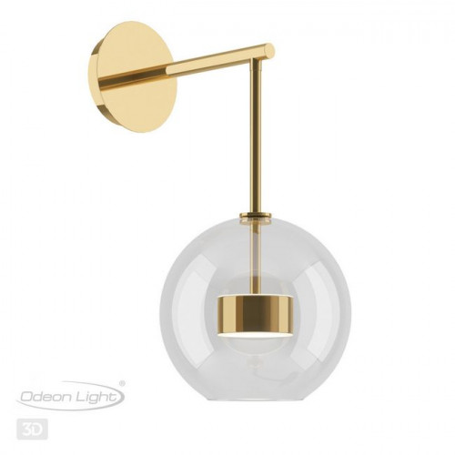 Светильник настенный 4640/12WL Odeon Light Золотой/прозрачный