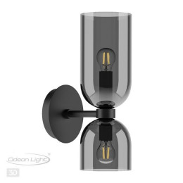 Светильник настенный 4804/2W Odeon Light Черный/дымчатый