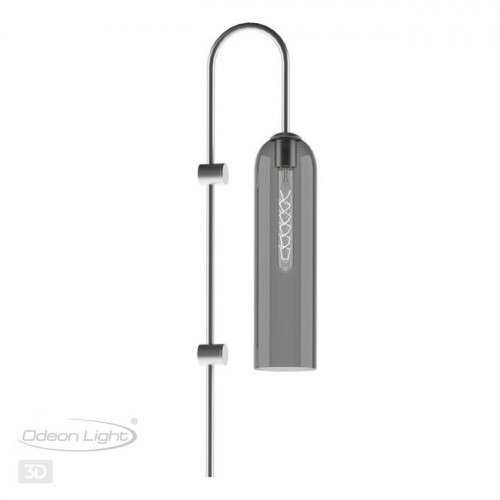 Светильник настенный 4805/1W Odeon Light Никель/дымчатый