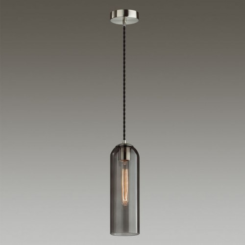 Светильник подвесной 4805/1 Odeon Light Никель/дымчатый