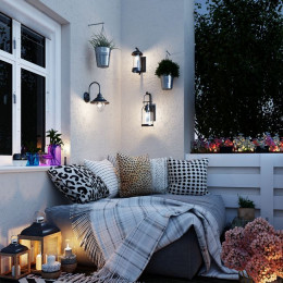 Светильник настенный 4836/1W Odeon Light Черный/стекло