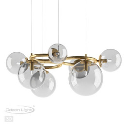 Светильник подвесной 4276/7 Odeon Light Золотистый/прозрачный