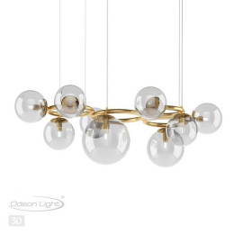 Светильник подвесной 4276/9 Odeon Light Золотистый/прозрачный