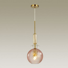 Светильник подвесной 4862/1 Odeon Light Розовый/золотой