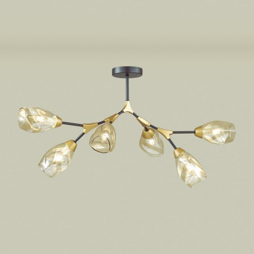 Люстра 4563/6C Lumion Черный, золотой