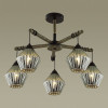 Светильник потолочный 4564/5C Lumion Черный, дерево
