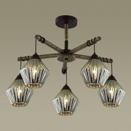 Светильник потолочный 4564/5C Lumion Черный, дерево
