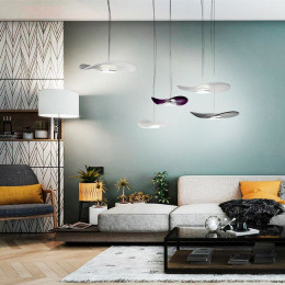 Светильник подвесной 4857/13L Odeon Light Exclusive Никель/черничный