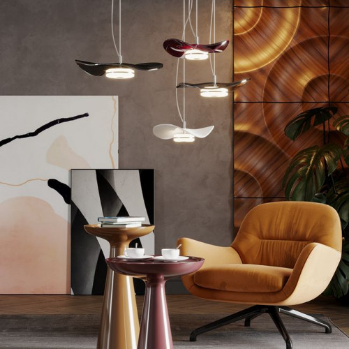 Светильник подвесной 4857/10LA Odeon Light Exclusive Никель/черничный