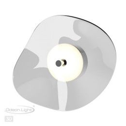 Светильник настенный 4858/5WL Odeon Light Exclusive Никель/дымчатый