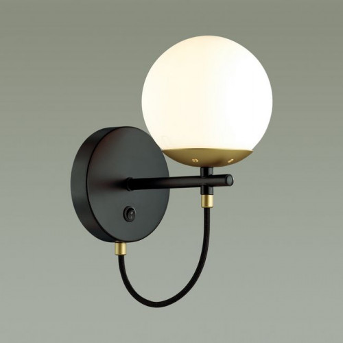 Светильник настенный 5212/1W Lumion Черный, золотой