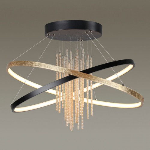 Светильник потолочный 3901/70CL Odeon Light Золотистый/янтарный