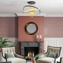 Светильник потолочный 3901/70CL Odeon Light Золотистый/янтарный