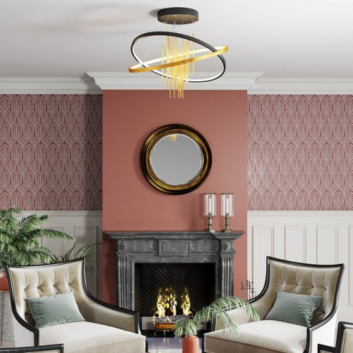 Светильник потолочный 3901/70CL Odeon Light Золотистый/янтарный
