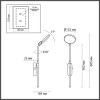 Светильник настенный 4296/7WL Odeon Light Черный