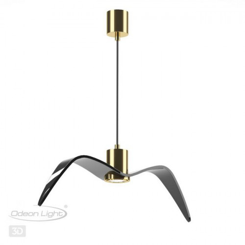 Светильник подвесной 4900/1C Odeon Light Чёрный/бронзовый/стекло