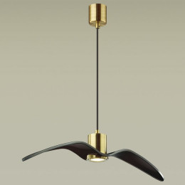Светильник подвесной 4900/1B Odeon Light Чёрный/бронзовый/стекло