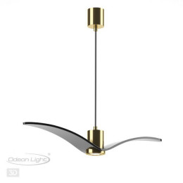 Светильник подвесной 4900/1A Odeon Light Чёрный/бронзовый/стекло