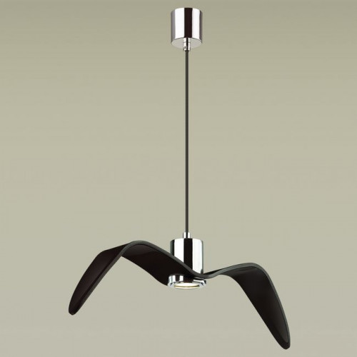 Светильник подвесной 4901/1C Odeon Light Чёрный/хром/стекло