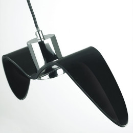Светильник подвесной 4901/1C Odeon Light Чёрный/хром/стекло