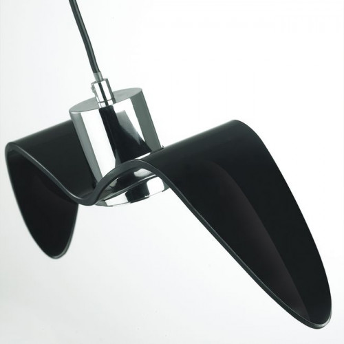 Светильник подвесной 4901/1C Odeon Light Чёрный/хром/стекло
