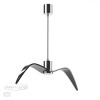 Светильник подвесной 4901/1C Odeon Light Чёрный/хром/стекло