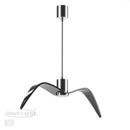 Светильник подвесной 4901/1C Odeon Light Чёрный/хром/стекло