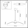 Светильник подвесной 4901/1B Odeon Light Чёрный/хром/стекло