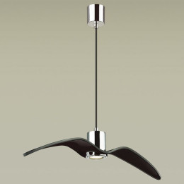 Светильник подвесной 4901/1B Odeon Light Чёрный/хром/стекло