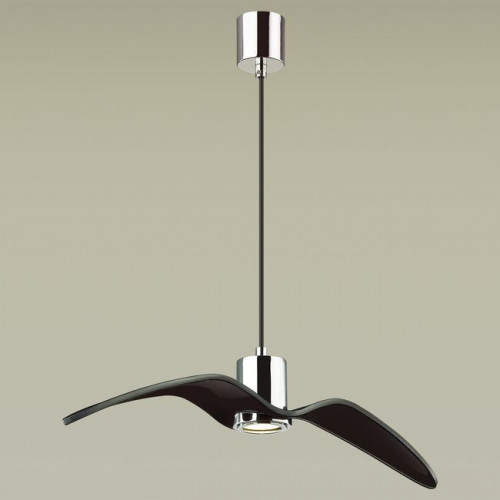Светильник подвесной 4901/1B Odeon Light Чёрный/хром/стекло