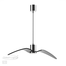 Светильник подвесной 4901/1B Odeon Light Чёрный/хром/стекло
