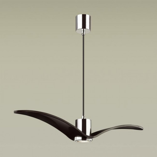 Светильник подвесной 4901/1A Odeon Light Чёрный/хром/стекло