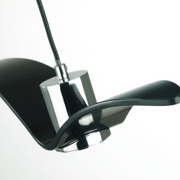 Светильник подвесной 4901/1A Odeon Light Чёрный/хром/стекло